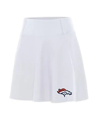 Antigua Women's White Denver Broncos Chip Skort