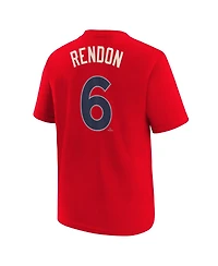 Nike Big Boys and Girls Anthony Rendon Red Los Angeles Angels Fuse City Connect Name Number T-Shirt