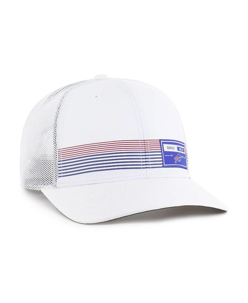 '47 Brand Men's White Buffalo Bills Rangefinder Trucker Adjustable Hat