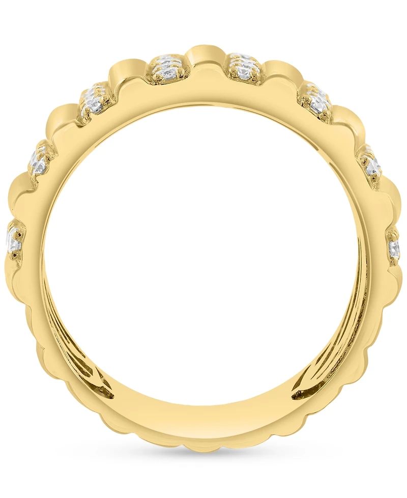 Effy Diamond Multi Column Wide Width Statement Ring (7/8 ct. t.w.) in 14k Gold