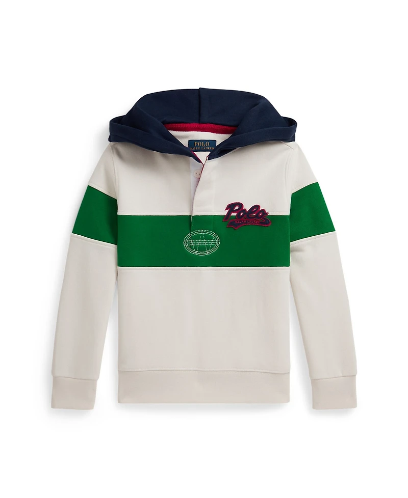 Polo Ralph Lauren Toddler and Little Boys Logo Fleece Rugby Hoodie