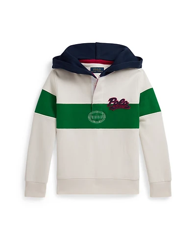 Polo Ralph Lauren Toddler and Little Boys Logo Fleece Rugby Hoodie