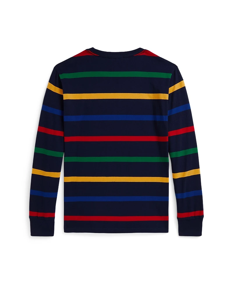 Polo Ralph Lauren Big Boys Striped Cotton Long Sleeve T-Shirt