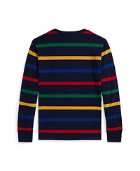 Polo Ralph Lauren Big Boys Striped Cotton Long Sleeve T-Shirt