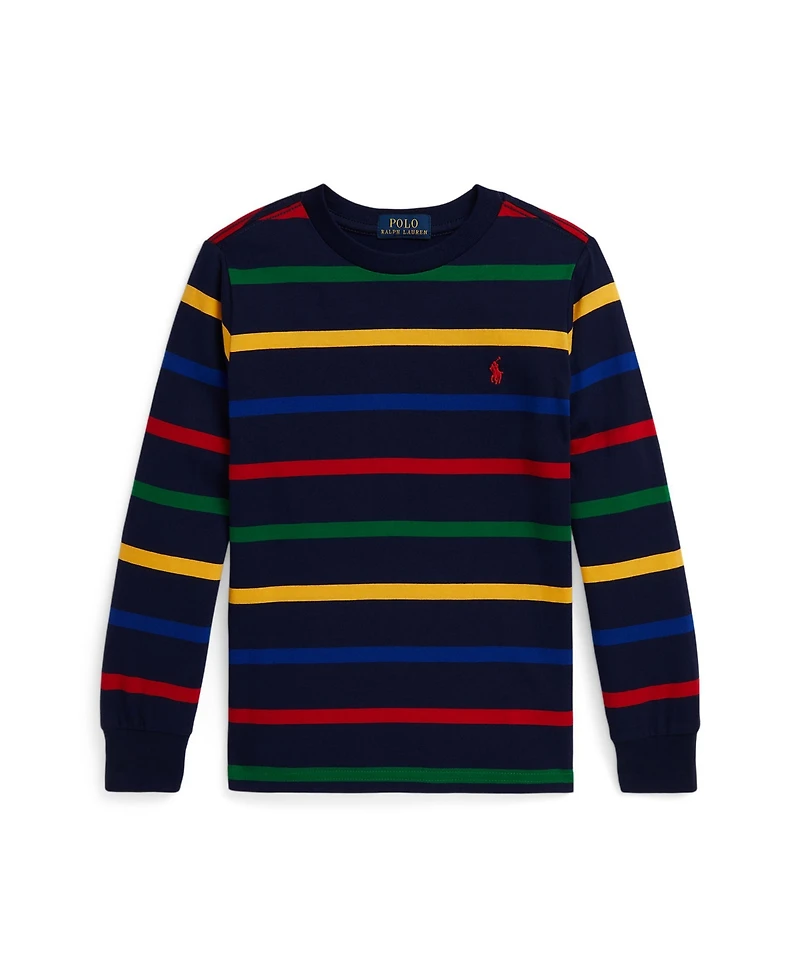 Polo Ralph Lauren Toddler and Little Boys Striped Long Sleeve T-Shirt