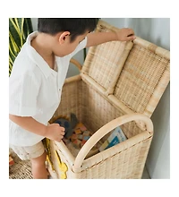 Momiji - Handcrafted Rattan Anais Storage Trunk with handles - Wicker