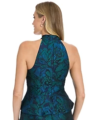Muse Women's Criss Cross Halter Neck Top