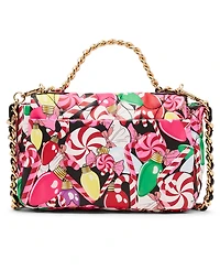Betsey Johnson Holiday Blow Out Flap Small Crossbody Bag