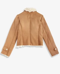 Jou Girls 4-8 Open-Front Collared Neck Jacket