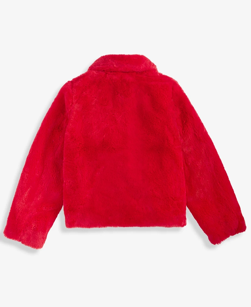 Jou Jou Girls 4-8 Spread Collar Long Sleeve Jacket