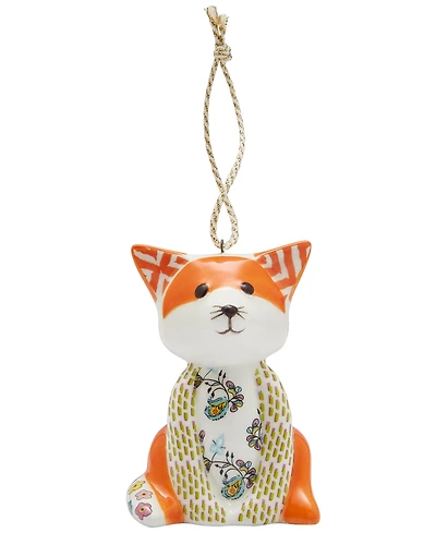 Spode Kit Kemp Christmas Patchwork Tally Ho Fox Ornament
