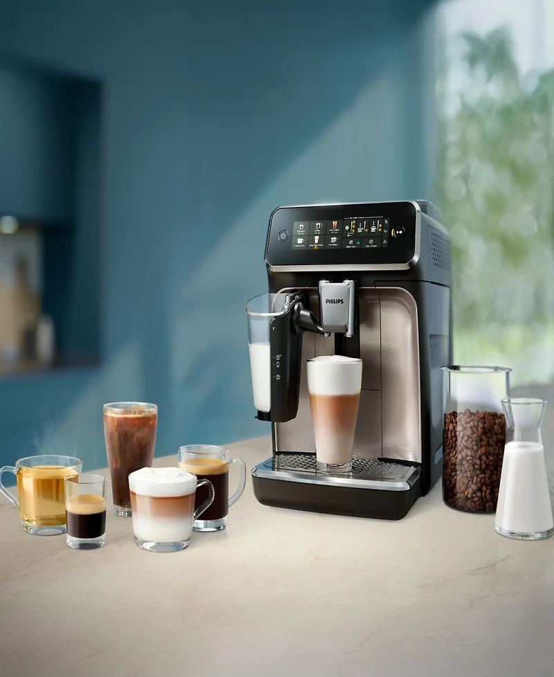 Philips 3300 Series Fully Automatic Espresso Machine with LatteGo Milk Frother