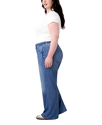 Seven7 Plus Denim Illusion Wide Leg Jeans