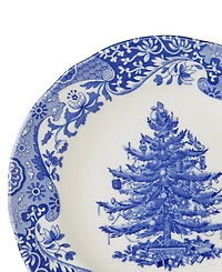 Spode Blue Italian Christmas Salad Plates, Set of 4