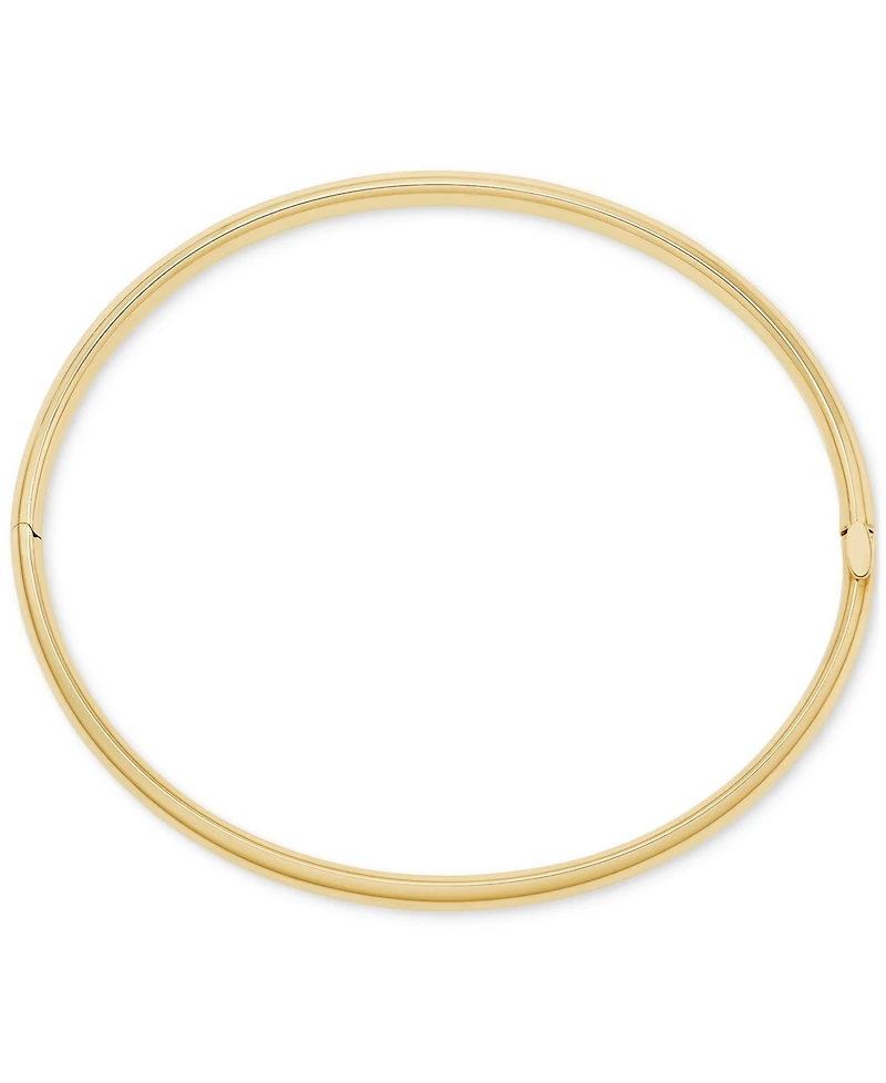 Macy's 14k Gold Polished Hinge Bangle Bracelet