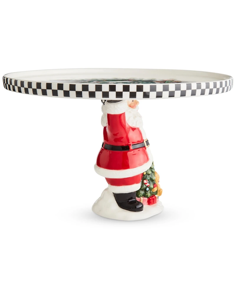 Spode Christmas Tree Santa Footed Treat Tray