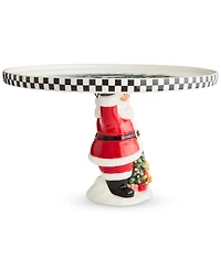Spode Christmas Tree Santa Footed Treat Tray