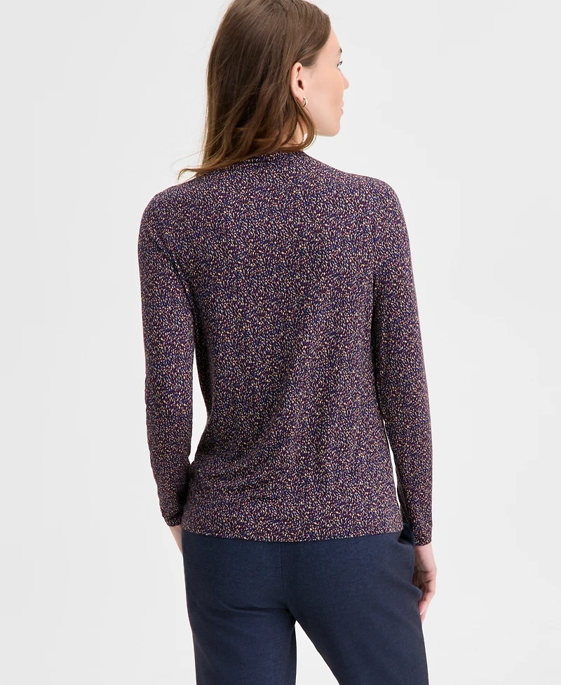 Liverpool Los Angeles Women's Ruched Boat Neck Top