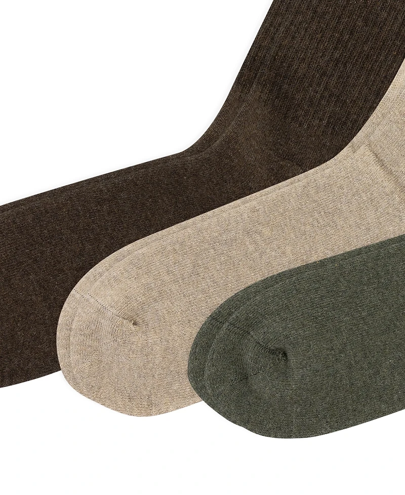 Polo Ralph Lauren 3 Pack Ribbed Cushion Foot Crew Men's Socks