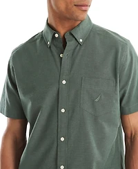 Nautica Men's Short Sleeve Button-Down Oxford Shirt