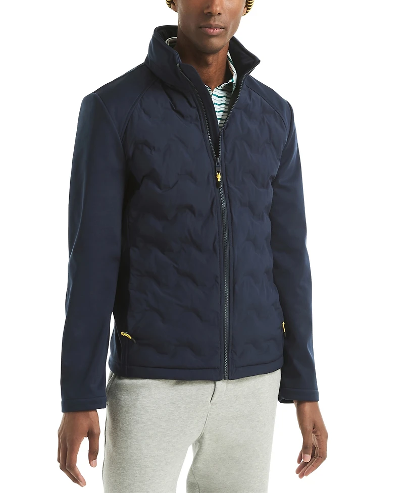 Nautica Men's Gold Hybrid Lightweight Jacket