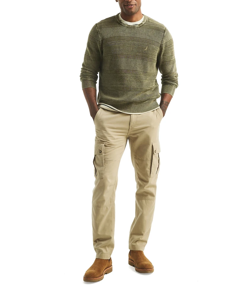 Nautica Men's Stonewashed Crewneck Sweater