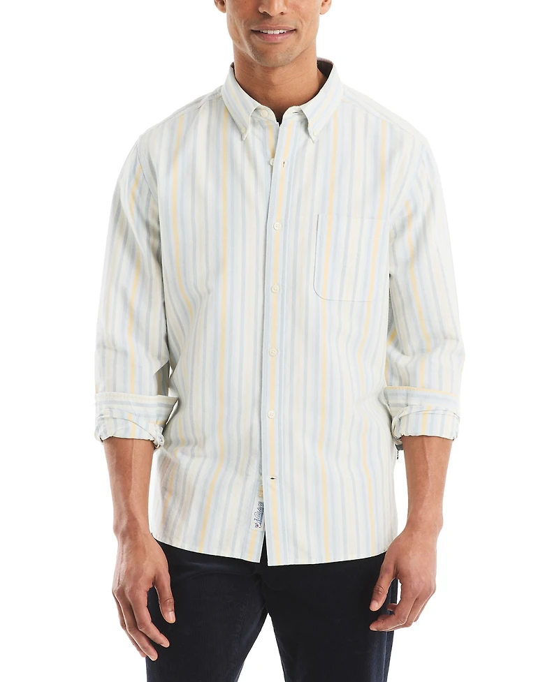 Nautica Men's Long Sleeve Button-Down Shirt
