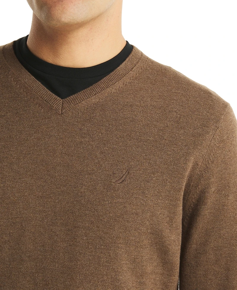 Nautica Men's Navtech Performance Classic-Fit Soft V-Neck Sweater