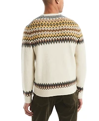 Nautica Men's Fair Isle Patterned Sweater
