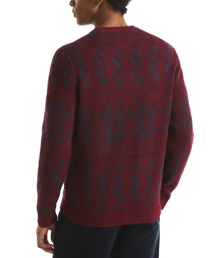 Nautica Men's Fair Isle Print Sweater