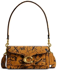 Coach Tabby Small Graffiti Print Leather Shoulder Bag 20
