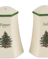Spode Christmas Tree Hexagonal Salt & Pepper Shakers