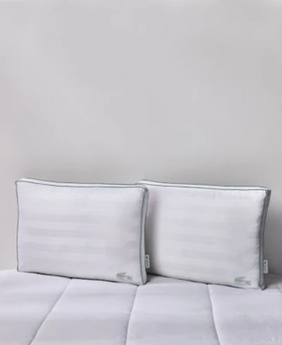 Lacoste Tennis Stripe Cotton Gusseted Density Pillow