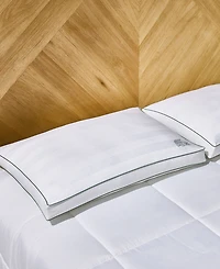 Lacoste Home Tennis Stripe Cotton Gusseted Medium-Density Pillow
