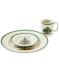Spode Christmas Tree 12-Piece Dinnerware Set, Service for 4