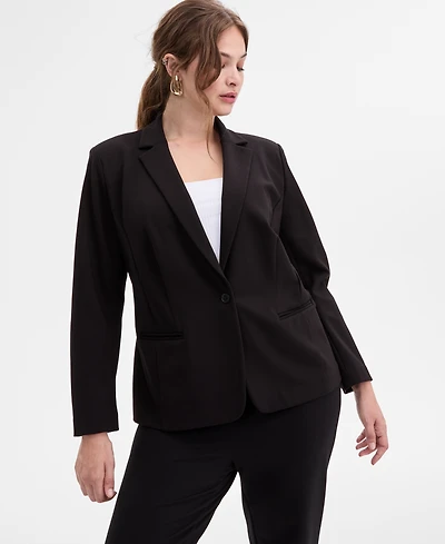 I.n.c. International Concepts Plus Ponte Blazer, Exclusively at Macy's
