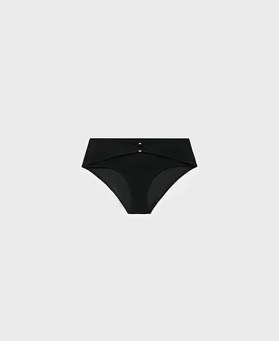 Mango Women's High-Waisted Towel-Effect Bikini Bottom