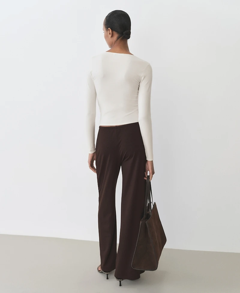 Mango Women's Fine-Knit Fitted Sweater