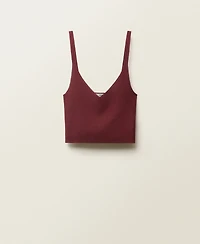 Mango Women's Fine-Knit Crop Top