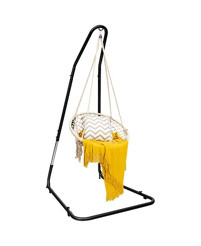 Akiudex adjustable hammock chair stand steel frame