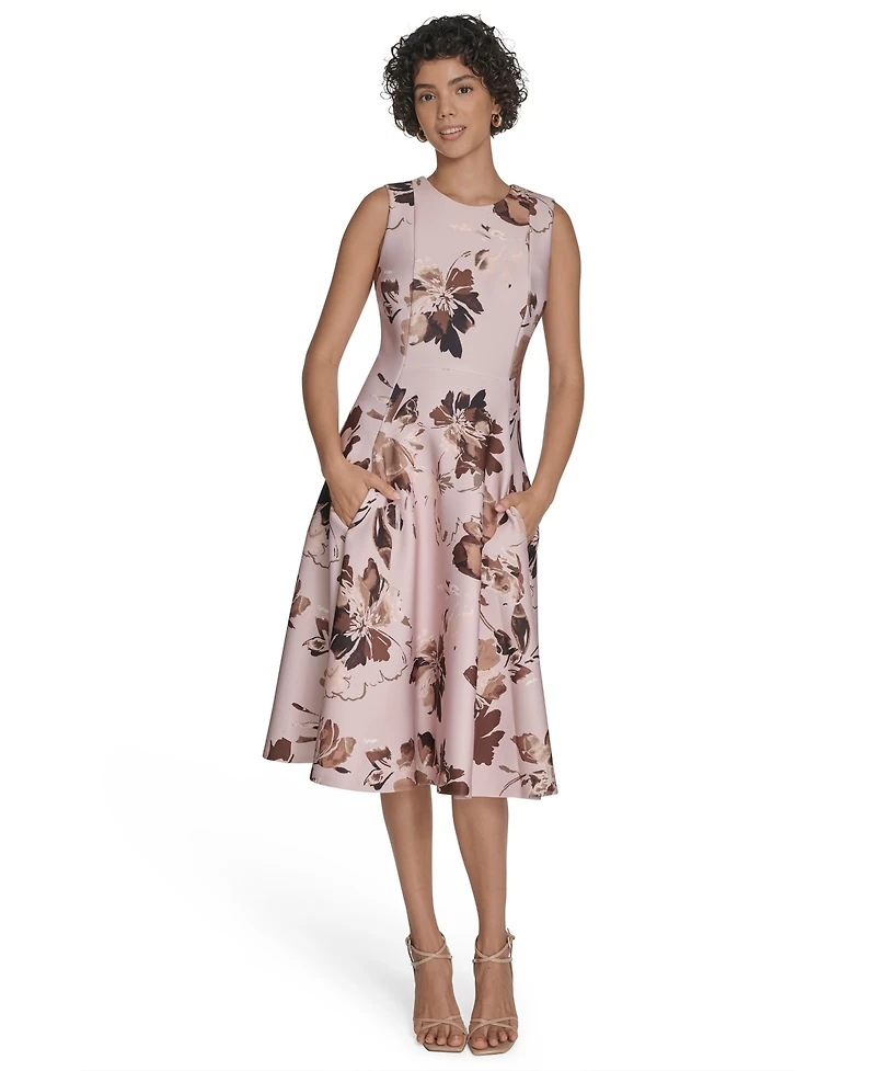 Calvin Klein Women's Sleeveless Midi Dress