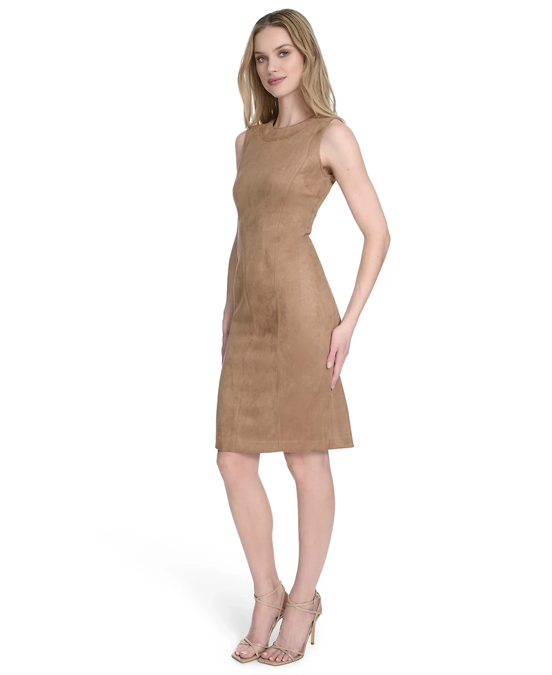 Calvin Klein Women's Sleeveless Midi Sheath Dress