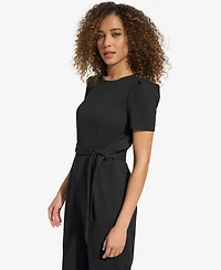 Calvin Klein Women's Puff Sleeve Jumpsuit