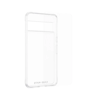 Case-Mate Protection Pack Tough Case and Glass Screen Protector for Google Pixel 8 Pro-Clear