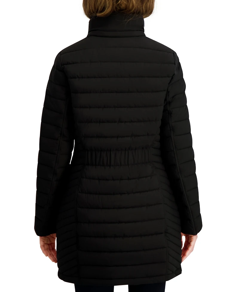 Nautica Women's Hooded Water-Resistant Puffer Coat