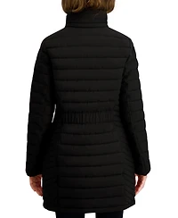 Nautica Women's Hooded Water-Resistant Puffer Coat