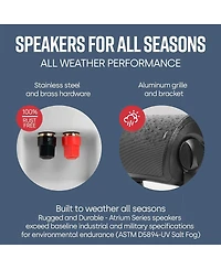 Polk Audio Atrium5 All Weather Outdoor Loudspeakers - 8 Pack