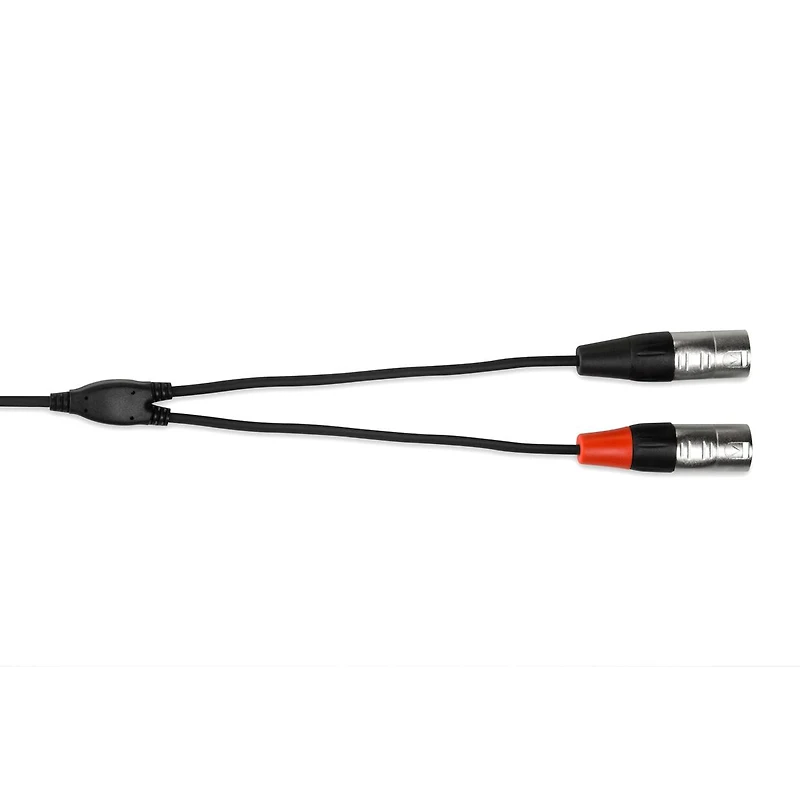 Hosa Technology 3' Rean 3.5mm Trs to Dual XLR3M 24 Awg Pro Stereo Breakout Cable