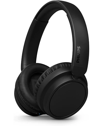 Philips H5209 Wireless Headphones,Over-Ear Bluetooth Headphones with Dynamic Bass, 65H Battery Life, Fast charging, Bluetooth 5.3, Black
