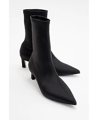 Prologue Shoes Lewin Pointed Toe Stiletto Boot
